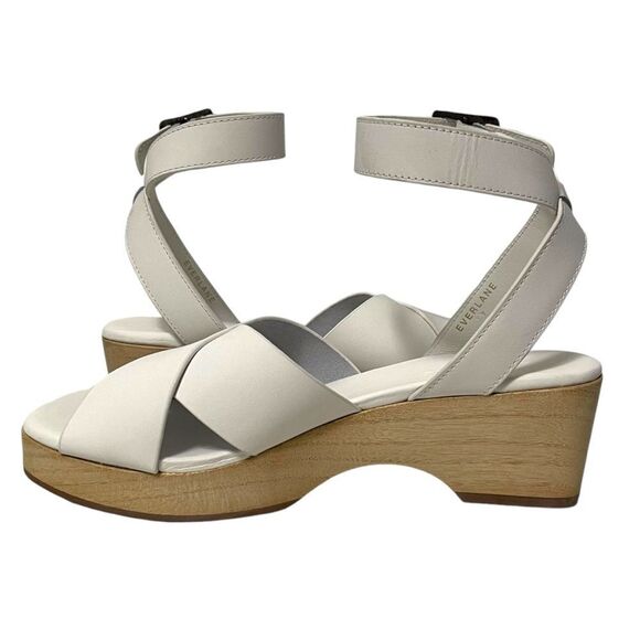 NWT EVERLANE The Clog Sandal White Leather 7 - Picture 6 of 11